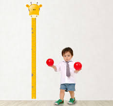 Giraffe Height Chart Kids Sticker