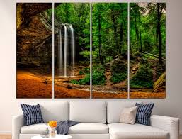 waterfall canvas nature wall decor