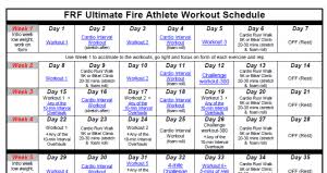 firefighter workout schedule