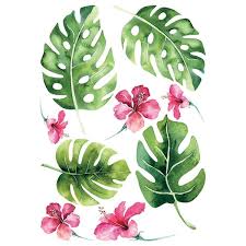 Decor Line Tropical Wall Green Decal