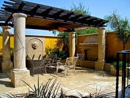 pergola columns beams landscaping