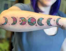 100 moon phases tattoos with meaning