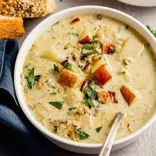 New England Clam Chowder Soup gambar png