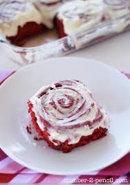 Chocolate milk or flavored soda works great with a chocolate cake mix. Red Velvet Cake Mix Cinnamon Rolls No 2 Pencil