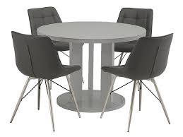 Find a great collection of gray kitchen & dining room furniture at costco. Ellie Grey Dining Table With 4 Grey Nova Chairs Forrest Furnishing Glasgow S Finest Furniture Store