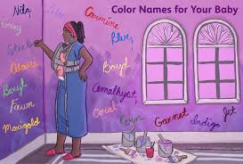 100 color baby names meanings origins