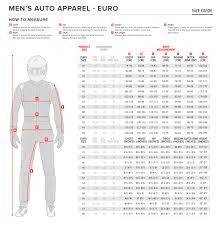 How to determine your size. Sizing Chart Alpinestars Auto Racing Suits