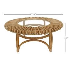 Round Glass Coffee Table Ven05