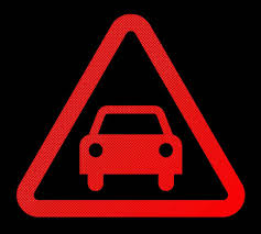 mercedes red triangle warning light