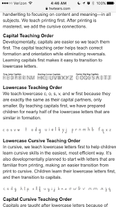 Handwriting Without Tears Letter Order Teaching