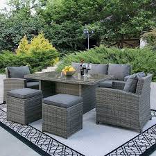 wicker patio set outdoor dining furniture