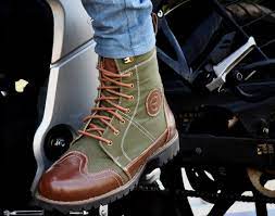 biker boots 10 inches leather boots
