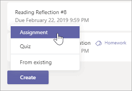 Create An Assignment In Microsoft Teams Office Support