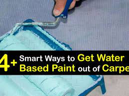 water based paint out of carpet