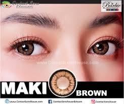 maki brown circle contact lens