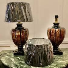 Italian Marble Table Lamps 1960s Set