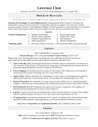 Program Manager Resume Sample Job Resume Examples Manager