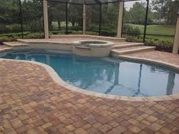 Brick Paver Pool Deck Installation