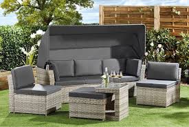 208cm California Rattan Daybed Set Deal