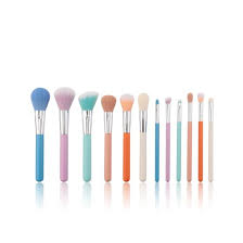 kinlly 12pcs multi color makeup brush