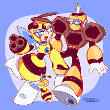 Hornet Man and from Mega Man 9 and Honey Woman [OC] : r/Megaman