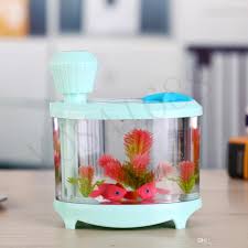2019 Fish Tank Led Light Humidifier Air Diffuser Purifier Atomizer Essential Oil Diffuser Difusor De Aroma Mist Maker Fogger Aquarium From Yosahk