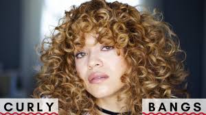 A winning hair combo that we can't get enough of! How I Style Curly Bangs Youtube