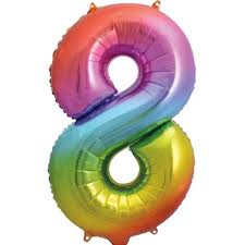 Those were the times of good luck, fierce fighting, unbreakable love and sex, legendary miracles and happy ending. 34 Inch Unique Rainbow Number 8 Foil Balloon 1