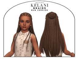 the sims resource kelani braids bun