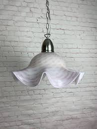 Murano Ruffled Swirl Ceiling Lamp