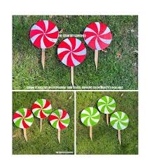 Yard Stakes Rustic Peppermint