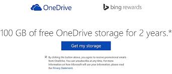 100 gb free onedrive storage