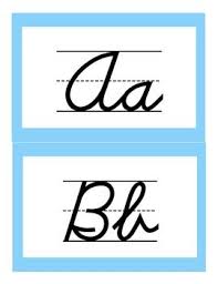 Dnealian Cursive Handwriting Alphabet Cards Cursive