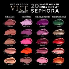 20 Exclusive Shades Of Urban Decays Vice Lipstick