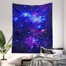 Fox Fur Nebula Galaxy Blue Purple Wall