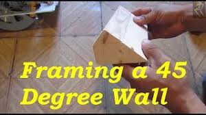 how to frame a 45 degree wall you