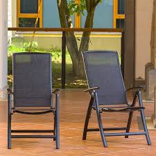 Folding Patio Chairs Aluminium Frame