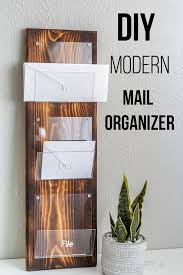 Diy Modern Mail Organizer Using Wood