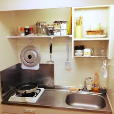 When arranging your single room, make use of lots of lights. Small Apartment Small Japanese Kitchen Design