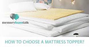 how to choose a mattress topper