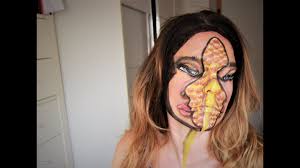 honey queen bee 3d face paint makeup