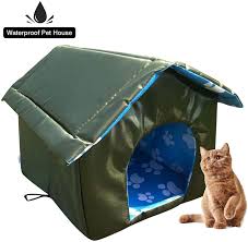 Cat house (for the winter and for feral cats): Foldable Kitty House Feral Cat Dog Shelter For Pets Outdoor Cat House Waterproof Thickened Pet House