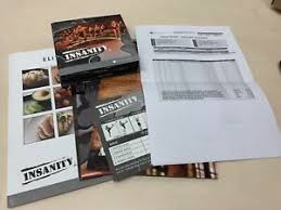 Details About Genuine Insanity Beachbody Workout Dvd Chart