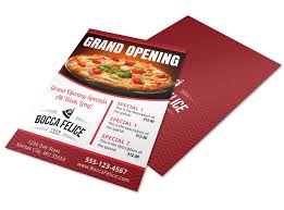 Pizza Restaurant Grand Opening Flyer Template