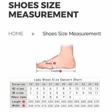 Shoes Measurements Womens Fashion Shoes On Carousell