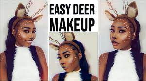 super last minute halloween deer makeup