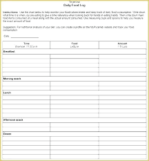 Food Diary Form Sheet Free Printable Sheets Meal Log