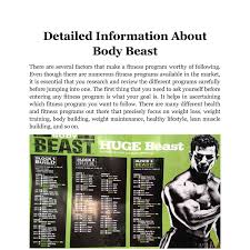 detailed information about body beast