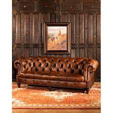 winchester tufted leather sofa