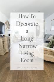 decorate a long narrow living room
